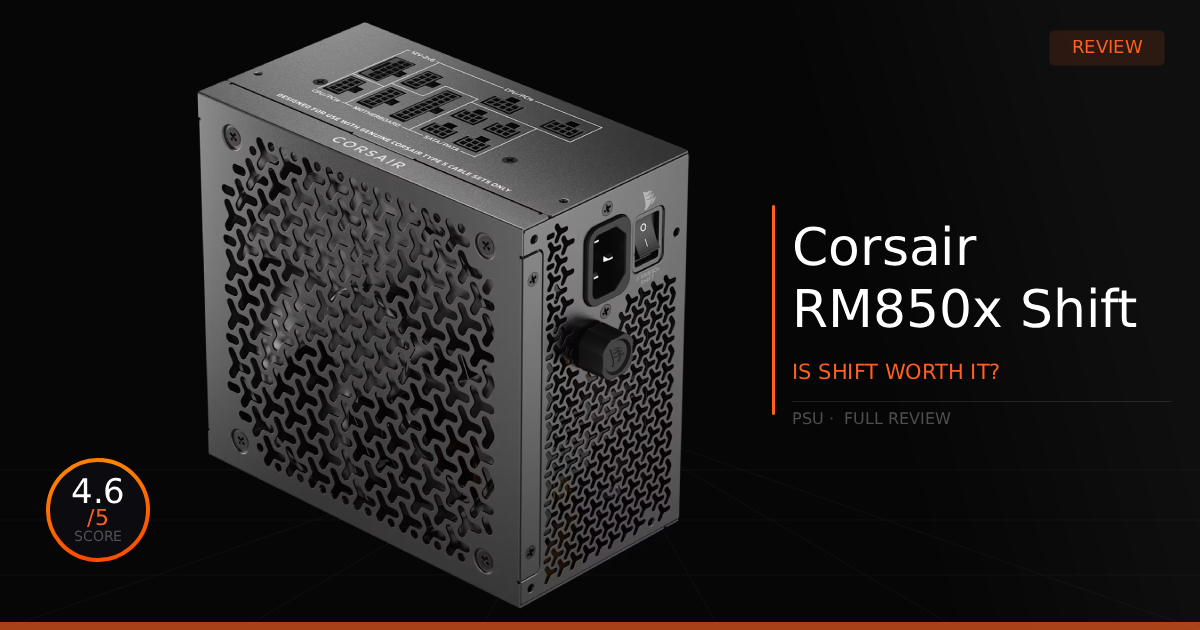 Corsair RM850x Shift Review - Best PSU for Cable Management?